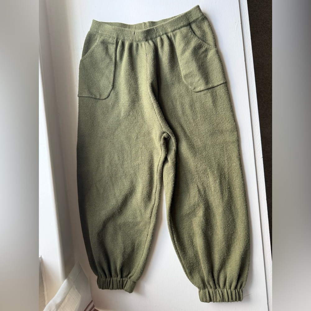 Vignette sweater knit jogger pants